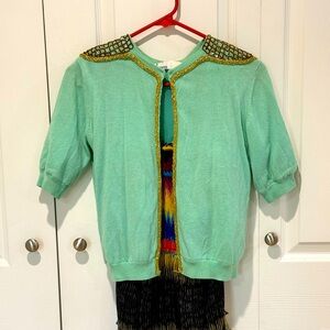 Anthropologie short sleeve cardigan